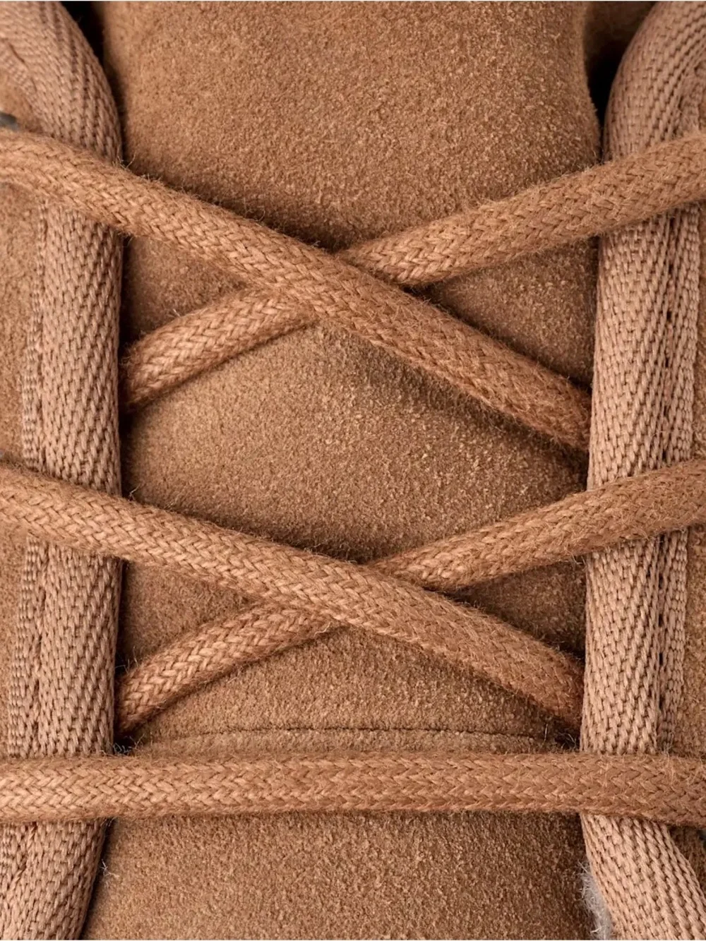 UGG Neumel Chestnut Suede Lace-Up Shearling Ankle Boots